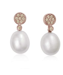 Pendientes Marina Garcia | Pendientes Lia Co Ac En Plata Rosa