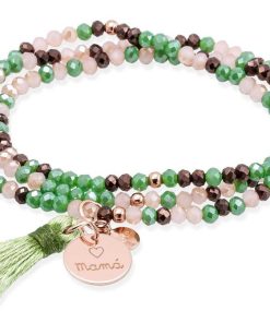 Pulseras Marina Garcia | Pulsera Zen After Eight Con Chapa Mam