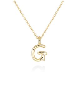 Gargantillas Marina Garcia | Colgante Letra G En Oro Amarillo 18Kt