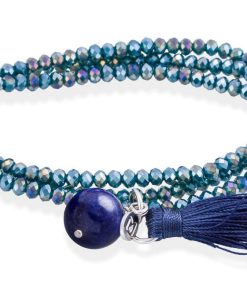 Pulseras Marina Garcia | Pulsera Zen Azul En Plata