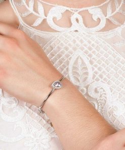 Pulseras Marina Garcia | Pulsera De Novia Rosa En Plata