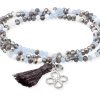 Pulseras Marina Garcia | Pulsera Zen Hielo Con Trebol