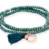 Pulseras Marina Garcia | Pulsera Zen Azul En Plata Rosa