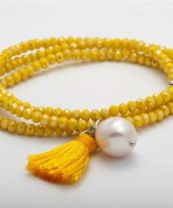 Pulseras Marina Garcia | Pulsera Zen Amarillo En Plata