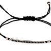 Pulseras Marina Garcia | Pulsera Suite Negro En Plata Rosa