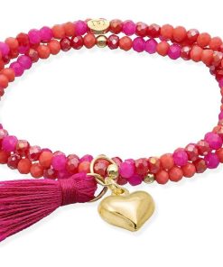 Pulseras Marina Garcia | Pulsera Zen Buganvilla Con Coraz N