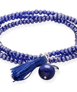 Pulseras Marina Garcia | Pulsera Zen Azul En Plata