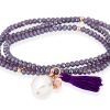 Pulseras Marina Garcia | Pulsera Zen Malva En Plata Rosa