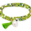 Pulseras Marina Garcia | Pulsera Zen Ne N Pistacho Con Perla