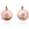 Pendientes Marina Garcia | Pendientes Sidney Blanco En Plata Rosa