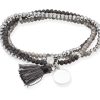 Pulseras Marina Garcia | Pulsera Zen Gris En Plata