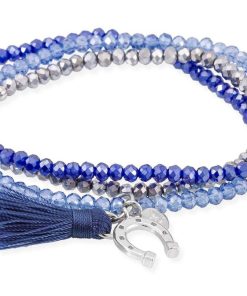 Pulseras Marina Garcia | Pulsera Zen Azul En Plata