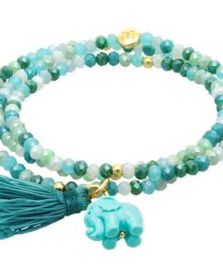 Pulseras Marina Garcia | Pulsera Zen Menta Con Elefante