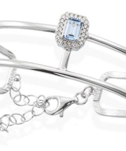 Pulseras Marina Garcia | Pulsera Aire Azul En Plata