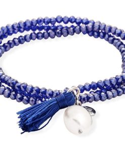 Pulseras Marina Garcia | Pulsera Zen Azul En Plata