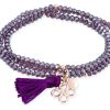 Pulseras Marina Garcia | Pulsera Zen Malva En Plata Rosa