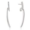 Pendientes Marina Garcia | Pendientes Jump Blanco En Plata