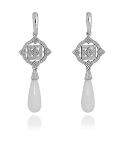 Pendientes Marina Garcia | Pendientes Art Deco Novia En Plata