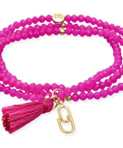 Pulseras Marina Garcia | Pulsera Zen Fucsia Con Clip Amistad