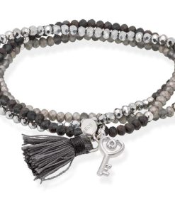 Pulseras Marina Garcia | Pulsera Zen Carb N Con Llave