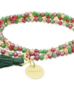 Pulseras Marina Garcia | Pulsera Zen Acebo Con Chapa Danke