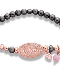 Pulseras Marina Garcia | Pulsera Mam Rosa En Plata Rosa