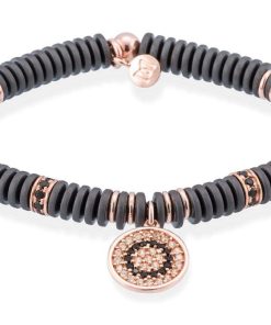 Pulseras Marina Garcia | Pulsera Full Moon En Plata Rosa