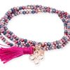 Pulseras Marina Garcia | Pulsera Zen Rosa En Plata Rosa