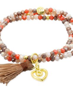 Pulseras Marina Garcia | Pulsera Zen Roble Con Charm Love