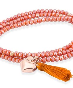 Pulseras Marina Garcia | Pulsera Zen Coral En Plata Rosa