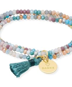 Pulseras Marina Garcia | Pulsera Zen Ocean A Con Chapa Danke