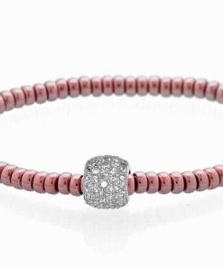 Pulseras Marina Garcia | Pulsera Dune En Plata Rosa