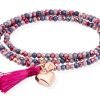 Pulseras Marina Garcia | Pulsera Zen Rosa En Plata Rosa