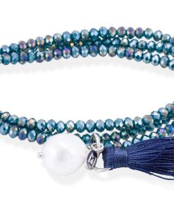 Pulseras Marina Garcia | Pulsera Zen Azul En Plata