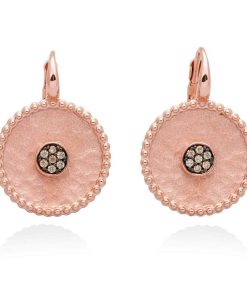 Pendientes Marina Garcia | Pendientes Sidney Co Ac En Plata Rosa