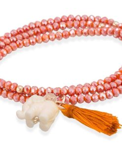 Pulseras Marina Garcia | Pulsera Zen Coral En Plata Rosa