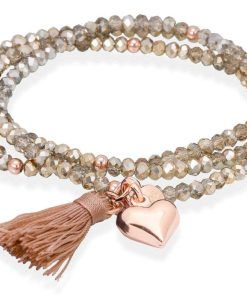 Pulseras Marina Garcia | Pulsera Zen Dorado En Plata Rosa