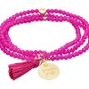 Pulseras Marina Garcia | Pulsera Zen Fucsia Con Profe