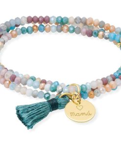 Pulseras Marina Garcia | Pulsera Zen Ocean A Con Chapa Mam