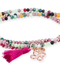 Pulseras Marina Garcia | Pulsera Zen Rosa En Plata Rosa