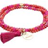 Pulseras Marina Garcia | Pulsera Zen Buganvilla Con Chapa Mam