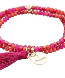 Pulseras Marina Garcia | Pulsera Zen Buganvilla Con Chapa Mam