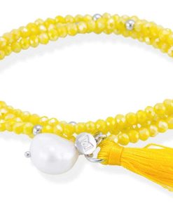 Pulseras Marina Garcia | Pulsera Zen Amarillo En Plata