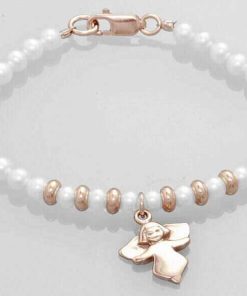 Pulseras Marina Garcia | Pulsera Angelote En Plata Rosa