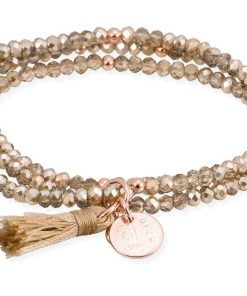 Pulseras Marina Garcia | Pulsera Zen Dorado En Plata Rosa