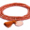 Pulseras Marina Garcia | Pulsera Zen Coral En Plata Rosa