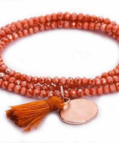 Pulseras Marina Garcia | Pulsera Zen Coral En Plata Rosa