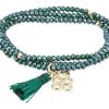 Pulseras Marina Garcia | Pulsera Zen Verde Con Trebol