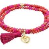 Pulseras Marina Garcia | Pulsera Zen Buganvilla Con Charm Love