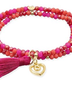 Pulseras Marina Garcia | Pulsera Zen Buganvilla Con Charm Love